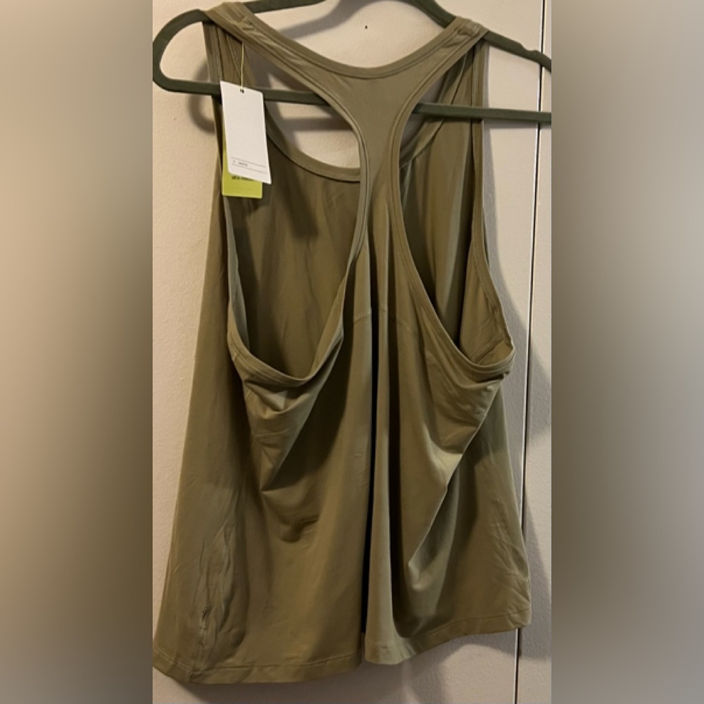 🆕 ALL IN MOTION OLIVE GREEN RACERBACK TOP (XXL) NWT - Picture 4 of 4